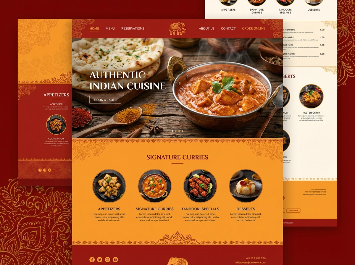 Spice Palace website example